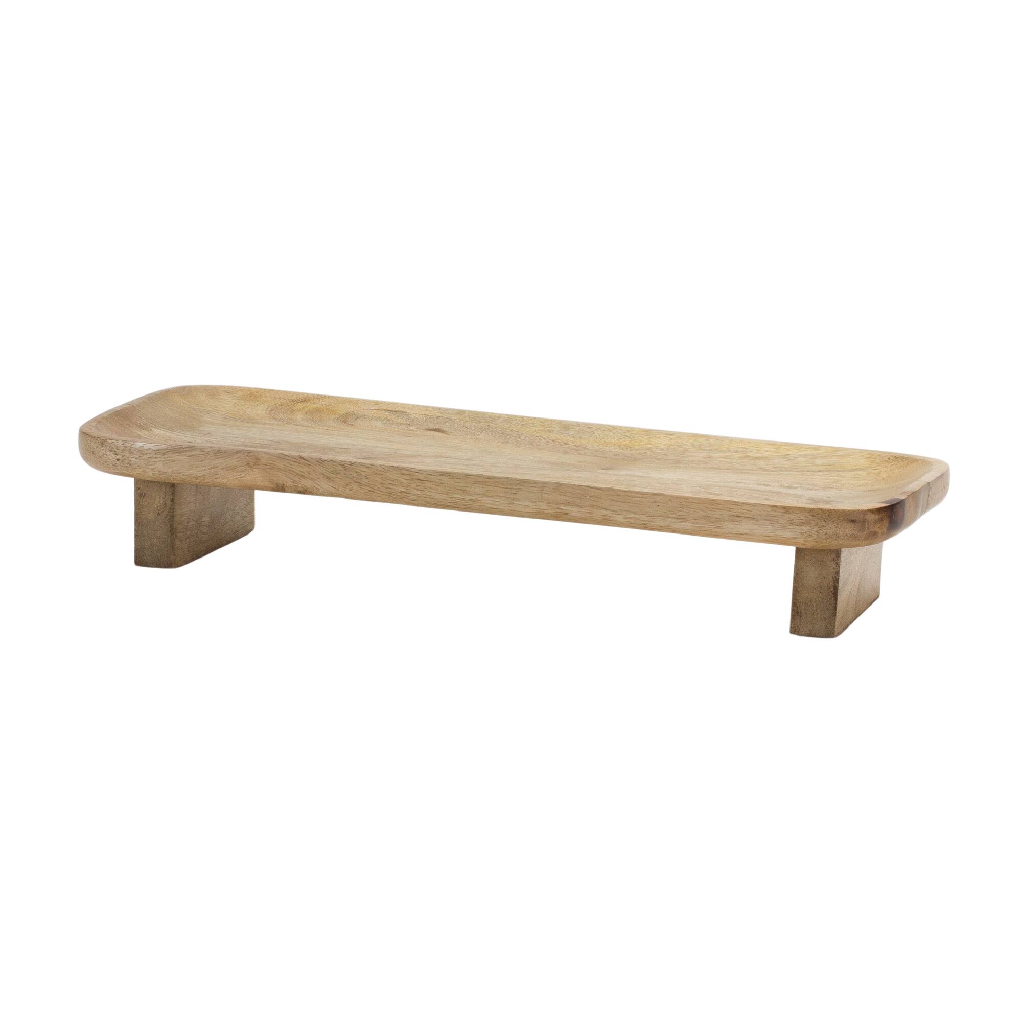 16" Mango Wood Tray Set
